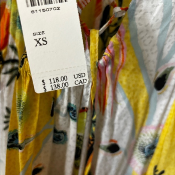 Anthropologie NWT Printed Ruffle Dress - Picture 7 of 9